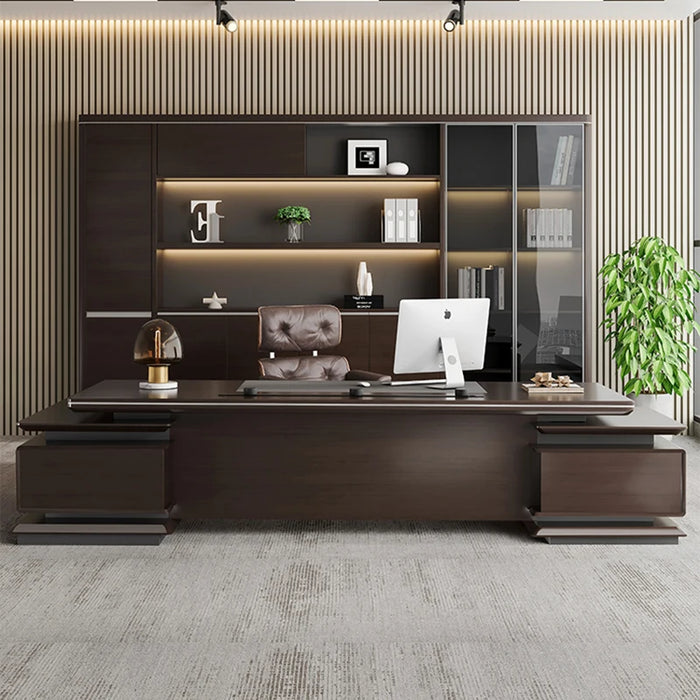 Drawers Computer Corner Standing Desk Counter Desktop Executive Work Table Meeting Office Mesas De Escritorio Luxury Furniture