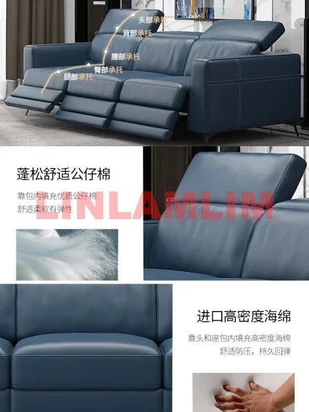 Functional Genuine Leather Sofa Cama Electric Reclining Sofa Set Sectional Couch Theater Seats Convertible Big Sleeper Sofas