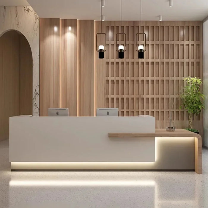 Modern Checkout Reception Desks Office Church Lectern Pulpit Reception Desks Futuristic Bureau Meuble Minimalist Furniture