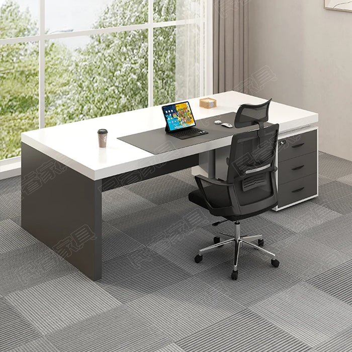 Ideas Boss Office Desk Studio Elegant Executive Designer Modern Storage Computer Desk Tables Drawers Moveis Para Casa Furniture