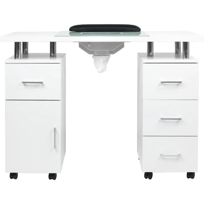 Manicure Table GLASS GLOW II Salon Nail Table Salon Furniture & Equipment