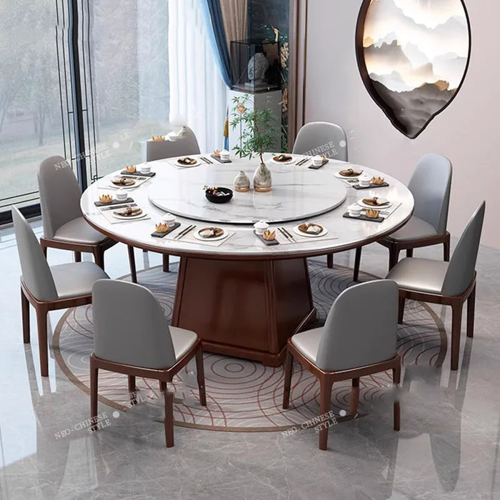 Modern Center Dining Table Coffee Dressing Kitchen Rustic Mobile Round Dining Table Study Mesa De Jantar Hotel Furniture HDH