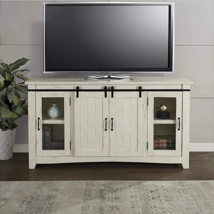 Tv living room cabinet, Aspen 65" Solid Wood TV Stand, Living room cabinets, All Antique White