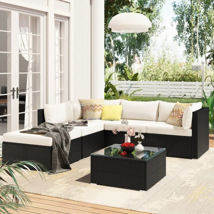 Corner Sofa Thick Removable Cushions Rattan Wicker Lazy Luxury Couch Soutdoor Garden Sectional Meubles De Chambre Furniture Set