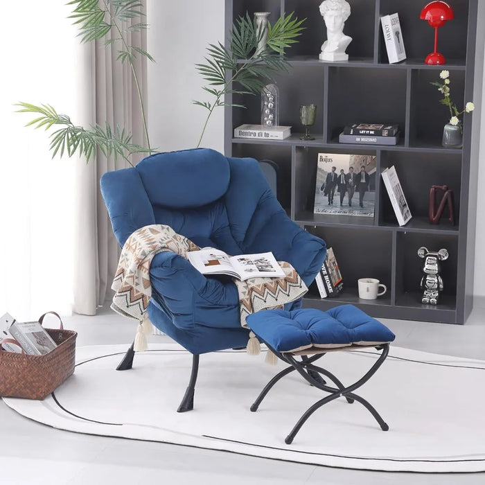 Lazy Chair With Ottoman Recliner Chair Living Room Comfy Armchairs Interior Furniture Home