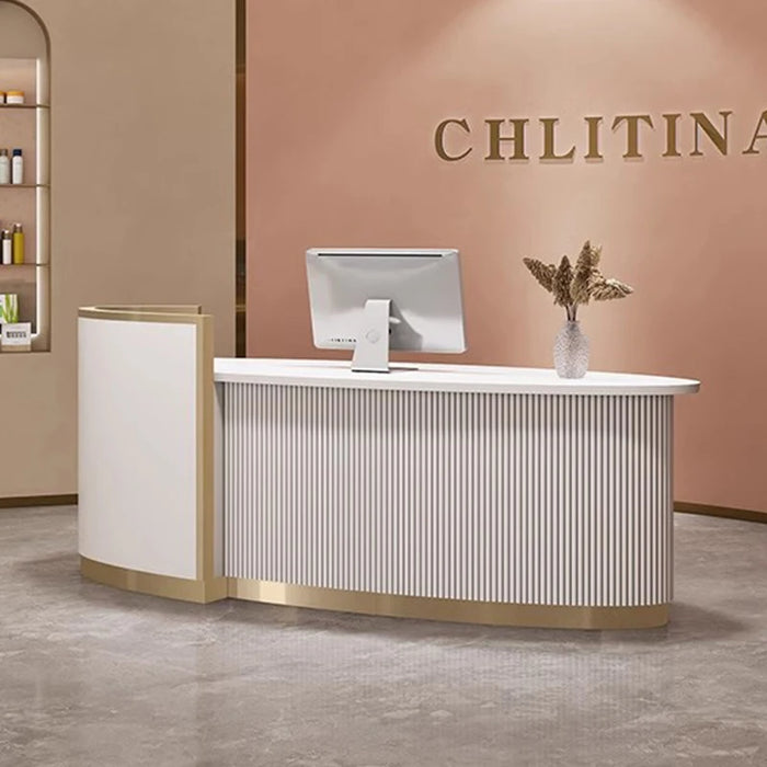 Parental Advisory Reception Desks Office Massage Luxurious Hotel Reception Commercial Enjoy Mostrador Oficina Office Furniture