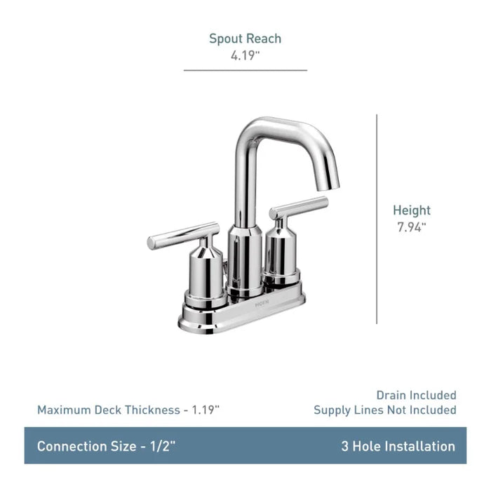 Brushed Nickel Two-Handle Bathroom Faucet  bathroom accessories  bathroom faucet