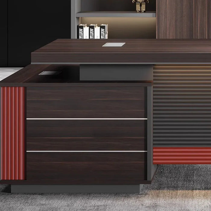 Drawers Office Desk Executive Storage Conference Luxury Work Table Workstation Bedroom Scrivania Ufficio Lavoro Home Furniture