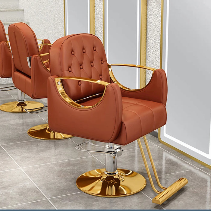 Beauty Manicure Barber Chair Dressing Tattoo Wheels Swivel Salon Chair Facial Office Silla De Barbero Barber Equipment OK50LF