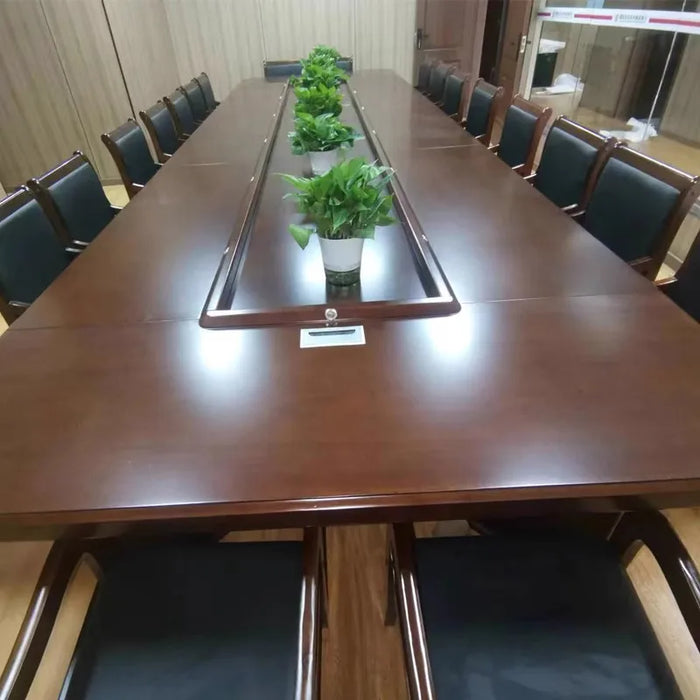 ustomized conference table long table meeting table paint solid wood office desk conference room training tables and chairs