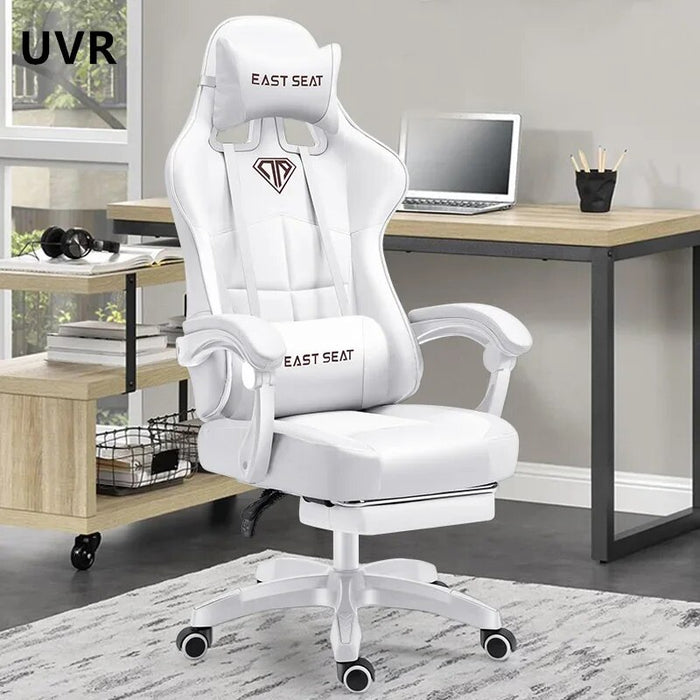 Lounges High-quality Home Girls Gaming Chair Ergonomic Reclining Office Leather Co Mfortable Sillas De Oficina Home Furniture