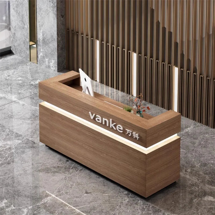 Front Cashier Reception Desks Beauty Salon European Futuristic Reception Desks Computer Bancone Reception Minimalist Furniture