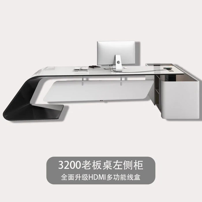 Monitor Executive Office Desks Meeting Console Reception Standing Writing Executive Modern Shelf Bureau Meuble Office Furniture