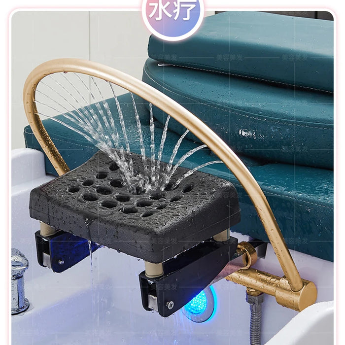 Luxury Ergonomics Shampoo Chair Lounge Head Spa Massage Salon Makeup Chair Comfort Shower Chuveiro Salon Furniture LJ50SC