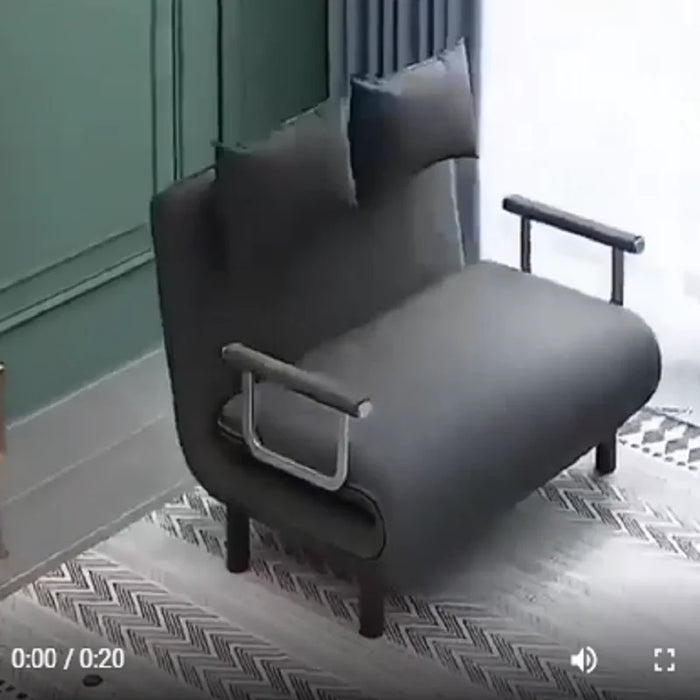 Luxury Grey Simple Folding Sofa Bed Apartment Small Family Simple Reclining Chair Single Folding Sofa Bed 2023 Dropshopping