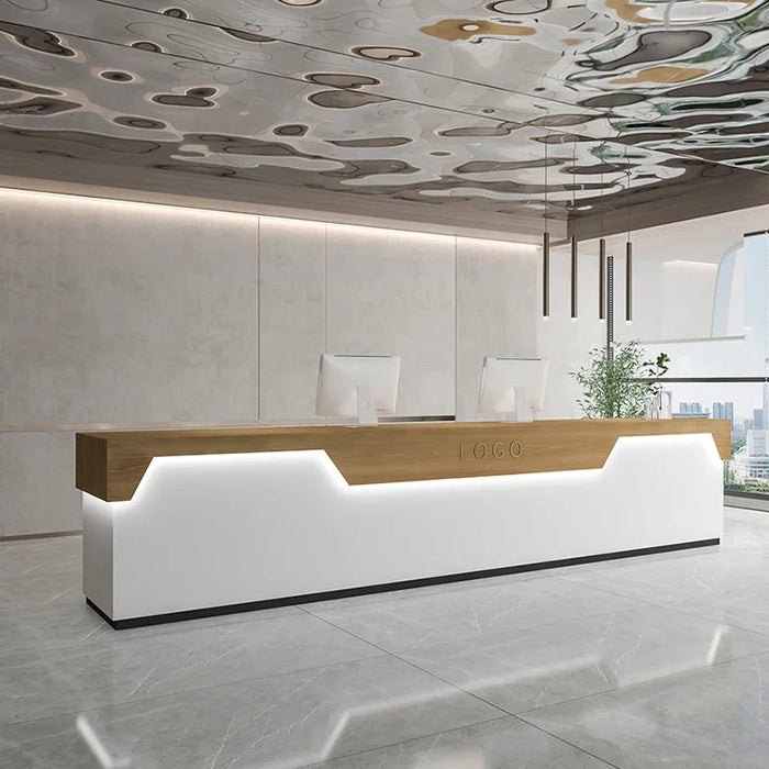 Modern Salon Beauty Reception Desk Shop Stand Bar Counter Reception Desk Conference Information Luxury Recepcja Store Furniture