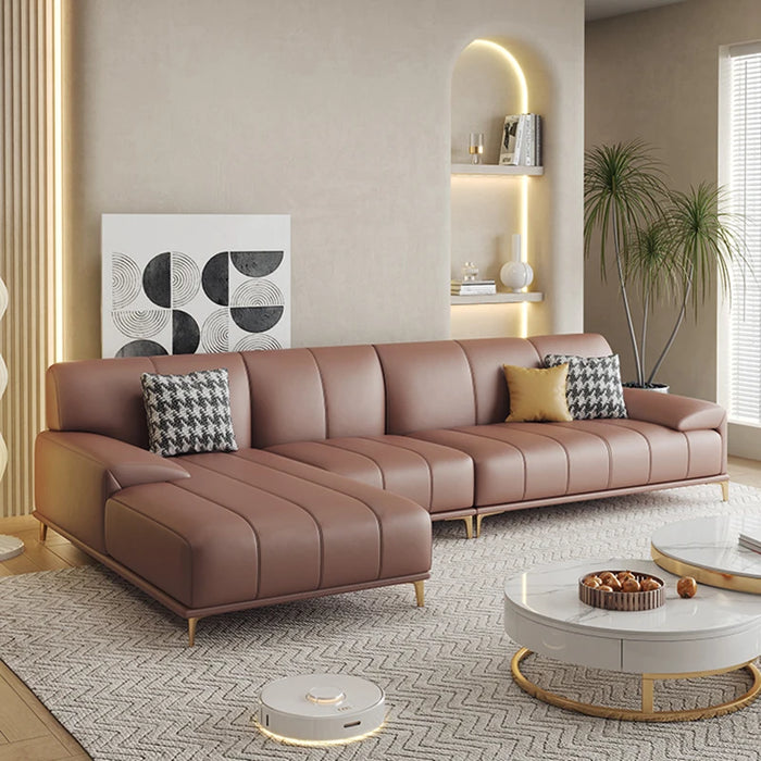 Luxurious Floor Sofa Living Room Modern Italian Four Person Sofa Imperial Combination Divani Da Soggiorno Kitchen Furniture