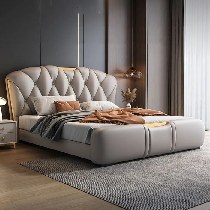Luxury Waterproof European Bed Double Soft Wooden Twin European Style Bed Modern Beauty Letto Matrimoniale Bedroom Furniture