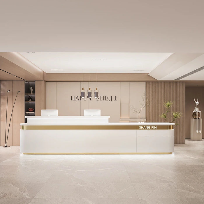 Acrylic Stand Reception Desk Podium Lectern Banco Luxury Front Desk Advisory Reception Desk Counter Empfangstheke Bar Furniture