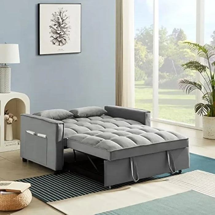 3 in 1 Convertible Sleeper Loveseat, Futon Sofa Couch With Pullout Bed ,Furniture for Living Room sofa bed  home furniture
