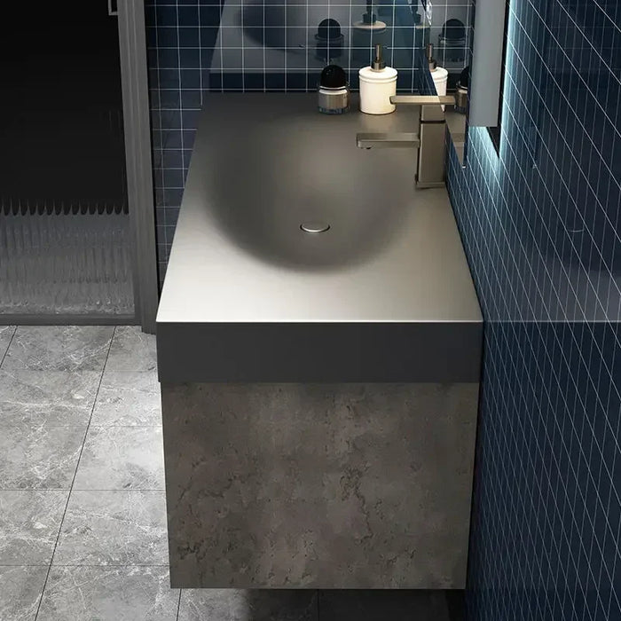 Bathroom Sink Cabinet Modern Minimalist Bathroom Cabinet Vanity Toilet Locker Washbasin Cabinets Under Sink Cabinet with Mirror