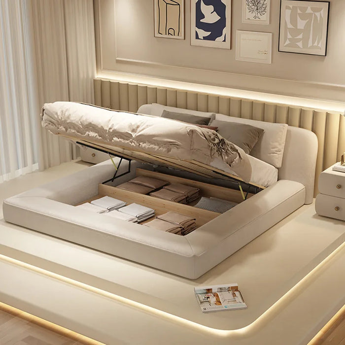 Queen Size Marriage Bed Modern Minimalist Multifunctional Bedroom Bed Storage Space Camas De Casal De Luxo Home Furniture