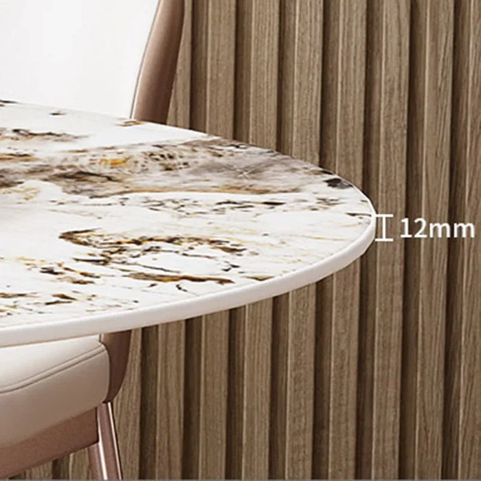 Modern Minimalist Living Dining Table Round Extendable Folding Luxury Dining Table Nordic Relaxing Mesa Comedor Home Furniture