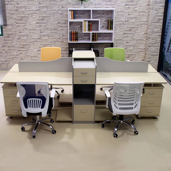 Office furniture, simple desk, chair, staff desk, screen, work desk, booth, staff table, 2/4/6/person seat