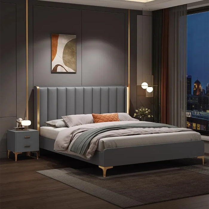 Luxury Modern Beauty Beds Double Leather Storage Adults Safe Living Room Beds Minimalist Free Shipping Camas De Casal Furniture