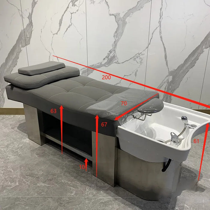 Professional Hairdressing Chair Japanese Hair Spa Stylist Treatment Bed Beauty Salon Lit Shampooing Spa Salon Furniture CY50XT