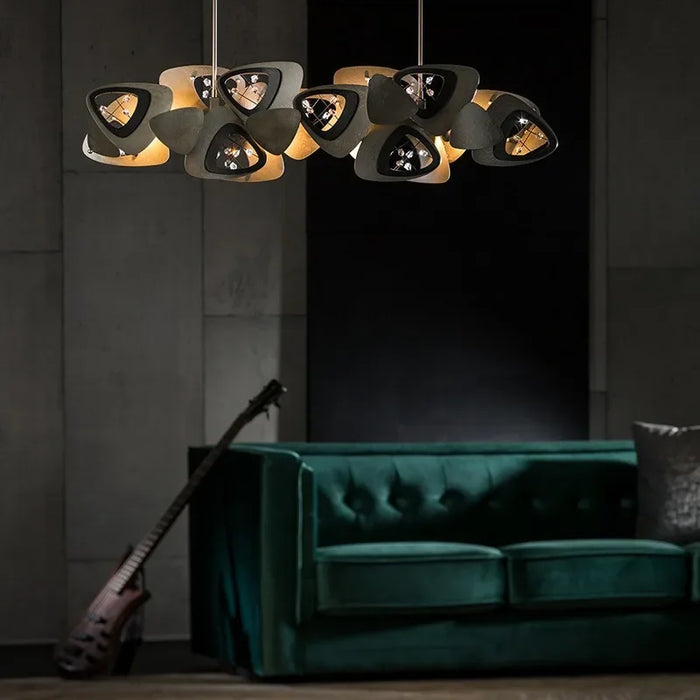 Novelty Postmodern LED Chandelier Dining Living Room Creative Long Hanging Light Restaurant Bar Cafe Crystal Luxury Pendant Lamp