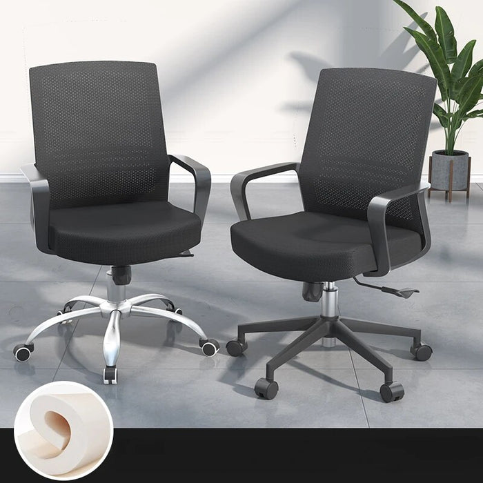 Wheels Ergonomic Relax Office Chair Back Rest Black Cheap Modern Office Chair Comfy Meditation Cadeira De Escritorio Furniture