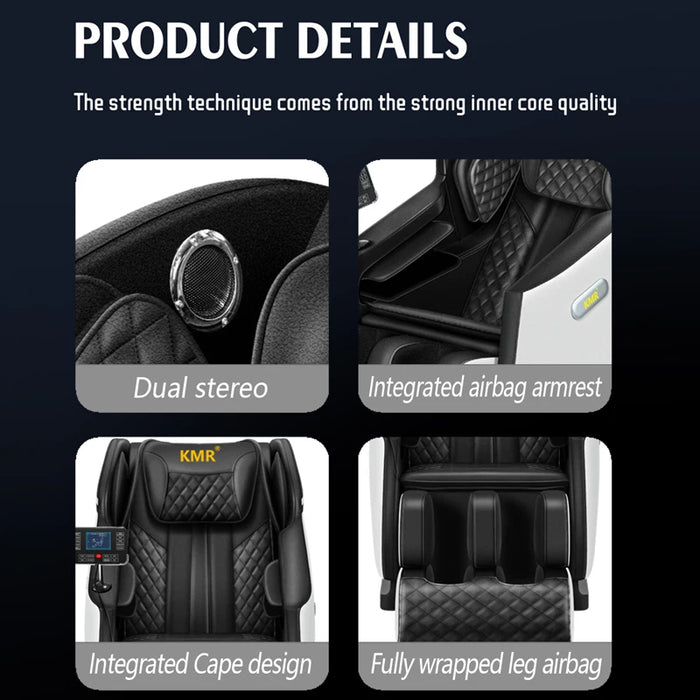 A7S Smart 4D Massage Chair With Voice Control Adjustable Intensity Settings
