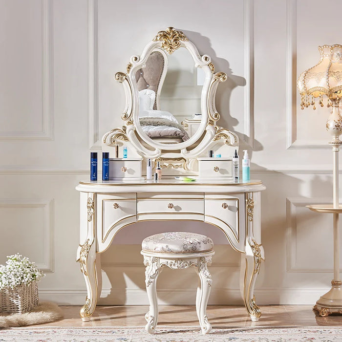 European Organizer Vanity Table Bedroom Luxury Modern Mid Century Dressing Table Beauty Penteadeira Lounge Suite Furniture