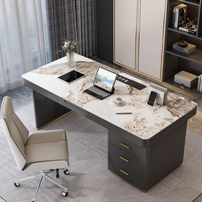 Luxury Executive Office Desk Corner Organizer Computer Italian Meeting Office Desk Studio Mesa Escritorio Office Furniture