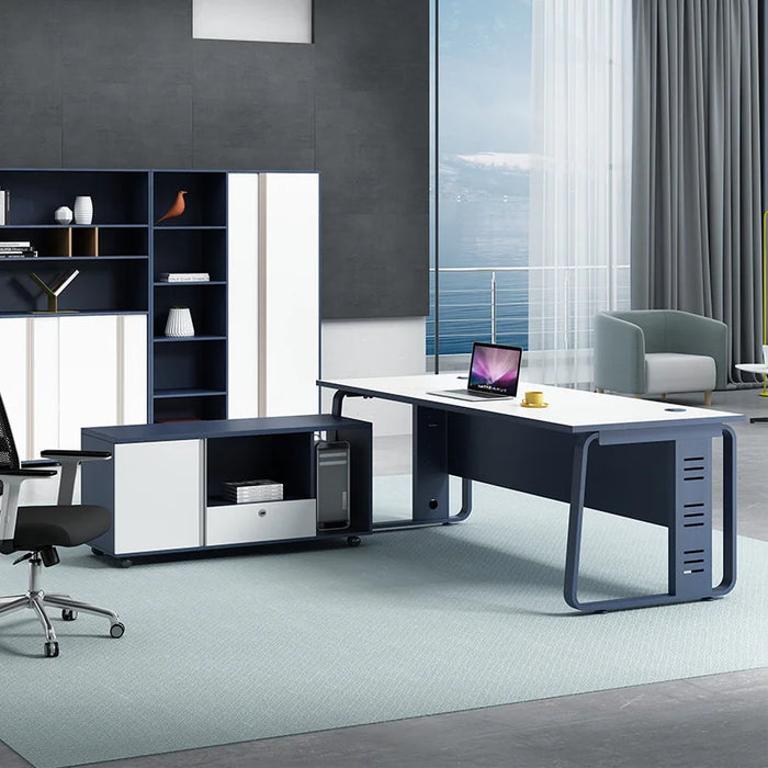 Reception Executive Office Desks Corner Standing Modern Desktop Office Desks Luxury Drawers Mesa Escritorio Furniture WJ25XP