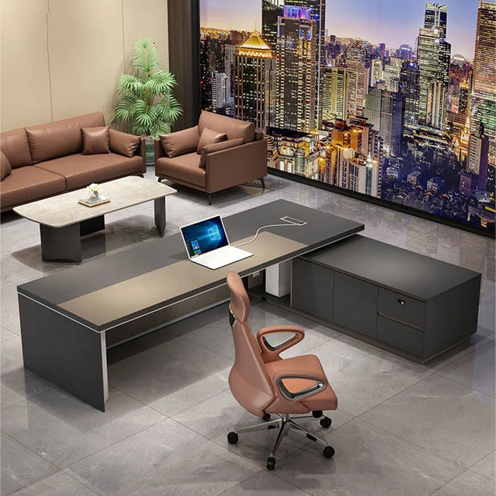 Modern Luxury Office Desks Drawers Vanity Setup Gaming Corner Reception Executive Work Converter Mesa Escritorio Desk Supplies