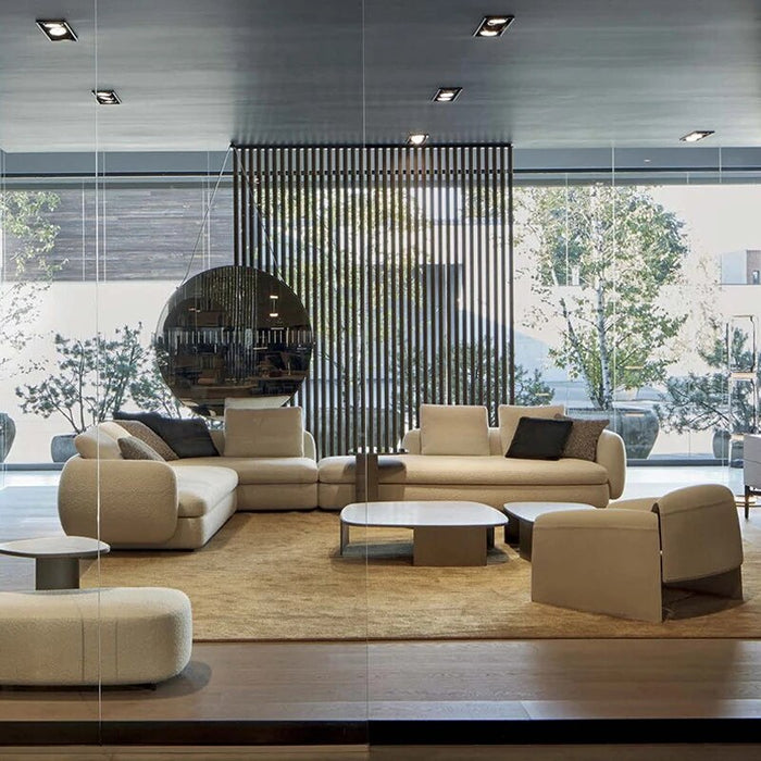The latest design  modern sofa set furniture living room luxury science and technology fabric segmented sofa