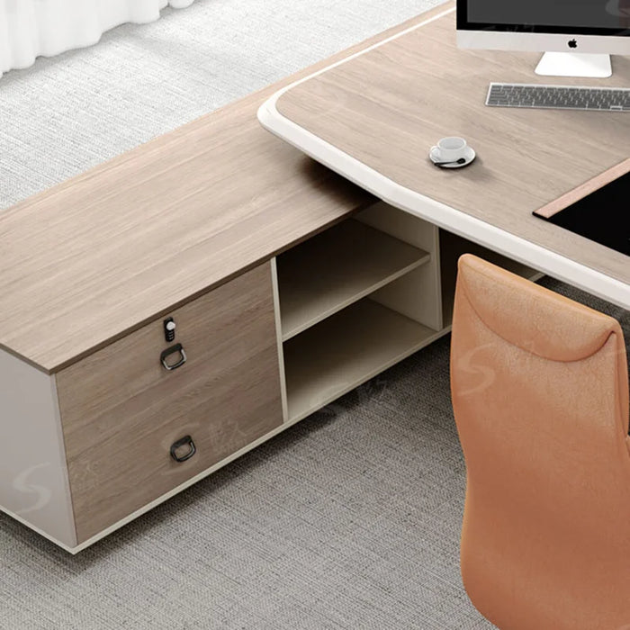 Shelves Standing Office Desk Table Organizer Adjustable Luxury Office Desk Minimalist Student Mesa Escritorio Furniture Set