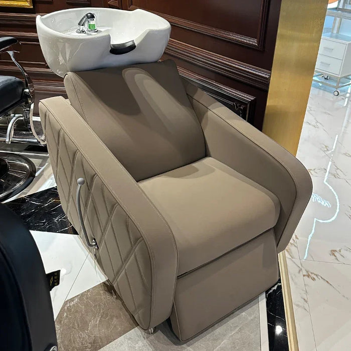 Salon Shampoo Chair Hairdressing Treatment Professional Spa Shampoo Bed Beauty Salon Washbasin Hairdresser Furniture GY50GP