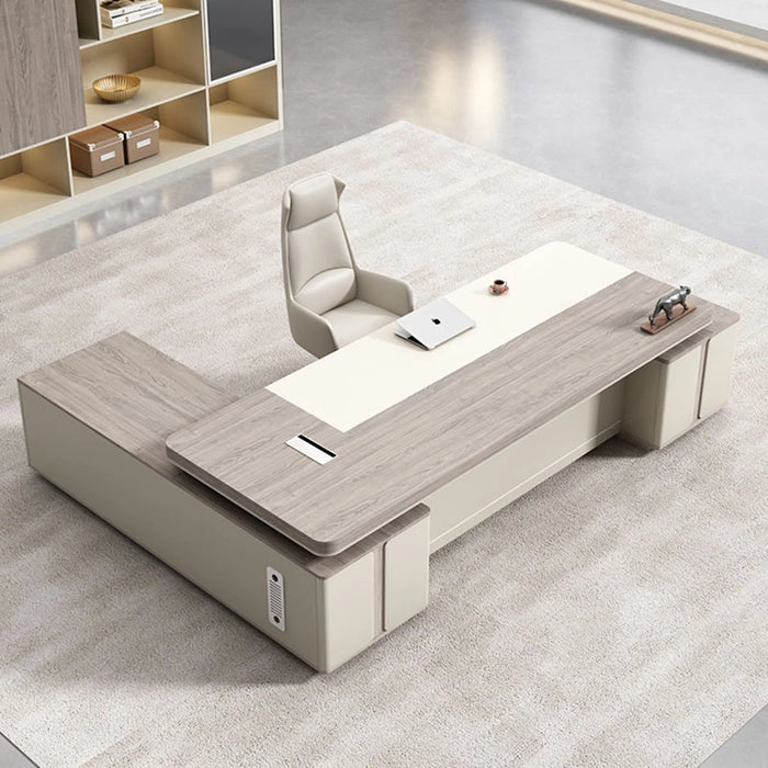 Executive Luxury Office Desk Writing Workbench Drawers Modern Office Desk Reception Scrivania Con Cassetti Home Furniture