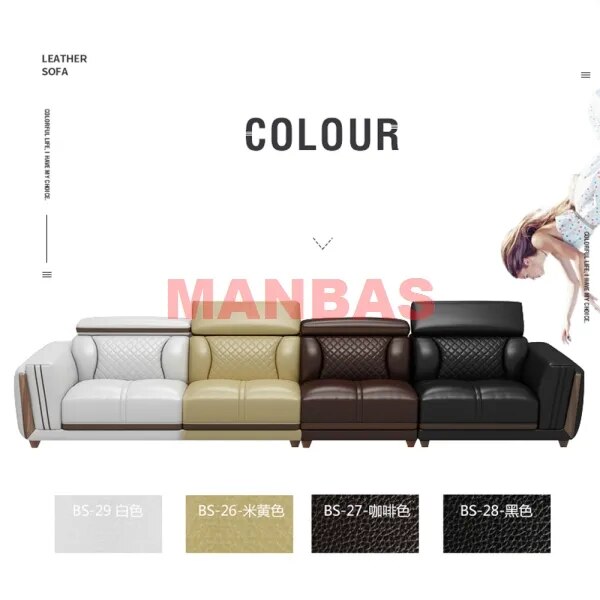 Genuine Leather Sofa Cama Leather Couch Big Sofas Sleeper Sofa Set Living Room Furniture Sofas Modernos Para Sala Sectional Sofa