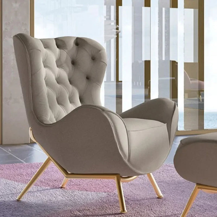 Industrial European Sofa Living Room Luxury Lounge Floor Designer Single Sofa Pink Armchair Lazy Canape Salon Bedroom Furniture