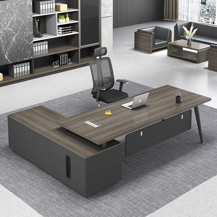 Conference Storage Office Desk Corner Monitor Stand Up Meeting Boss Luxury Office Desk Workbench Scrivania Legno Furniture HDH