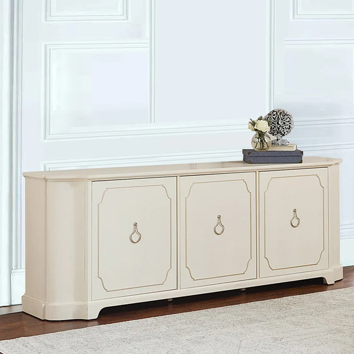 Bedroom Tv Cabinet High-end Small Solid Wood American Light Extravagant White Drawer Storage