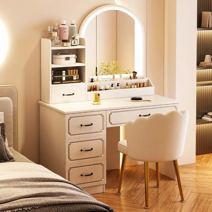 Luxury Drawer Dressing Table Toilet Chair Japanese Bedroom Dressing Table Mobile Cabinet Armarios Para Sala De Estar Accessories