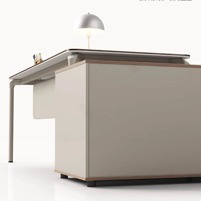 Executive Corner Office Desk Reception Writing Manicure Study Tables Nail Desktop Escritorio Con Cajones Nordic Furniture