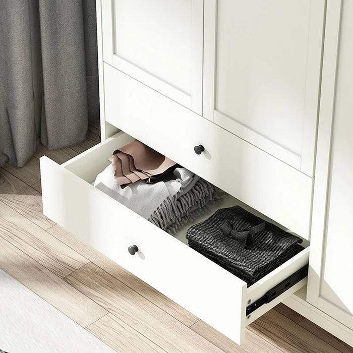 Luxury Industrial Closet Rod Bracket Design White Minimalist Living Room Wardrobe Closet Display Mobilier Maison Hotel Furniture