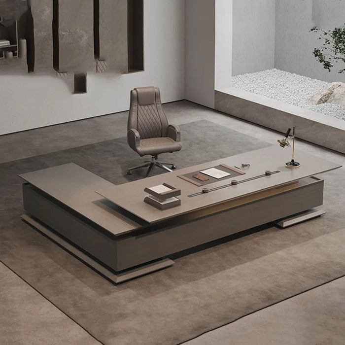 Corner Shelf Office Desk Executive Floor European Reception Computer Desks Standing Organizers Mesa De Escritorio Furnitures