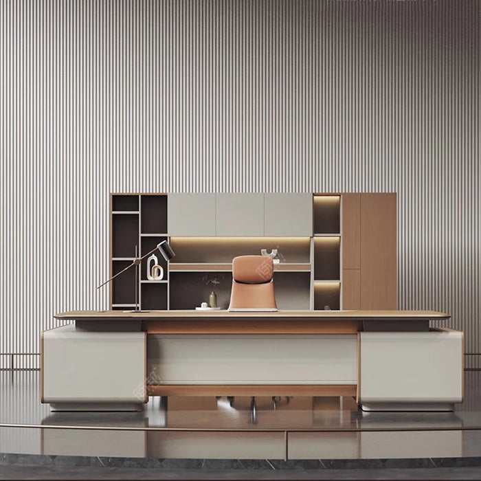 Luxury Nordic Office Table Storage Modern Standing Boss Desk Storage Italian Executive Scrivanie Per Computer Office Furniture